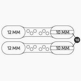 Park Tool Tool Spares - 2581-2 10/12 mm Brake bleed block for BKM and BKD